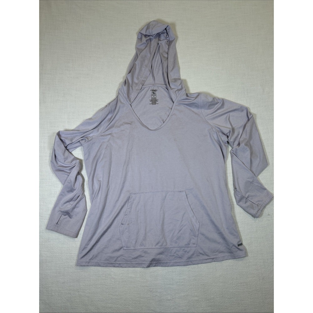 Athletic Works Women's Long Sleeve Dri More with Hoodie XL Lavender